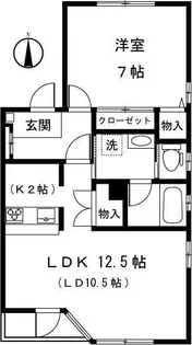 セレス代沢【2階】の間取り