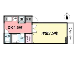 ハイム南【1階】の間取り