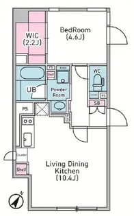 デュオメゾン渋谷松濤【4階】の間取り