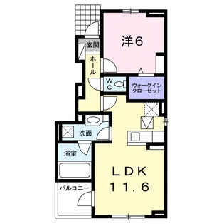 ラウレアA【1階】の間取り