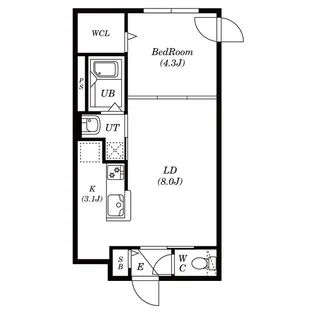 シティレジデンス南郷13丁目【4階】の間取り
