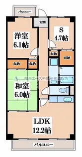 アステール住道【4階】の間取り