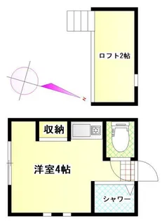 アーバンプレイス雑司が谷A【1階】の間取り