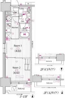 ガーラ・ステーション川崎平間【2階】の間取り