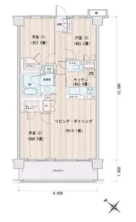 東京都江東区豊洲3【マンション】の間取り