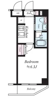 SIN City町屋【4階】の間取り