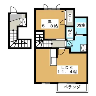 和【2階】の間取り