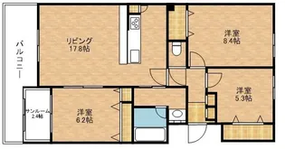 CHANTE大財【3階】の間取り