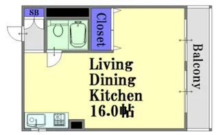 広島県広島市中区本川町2【マンション】の間取り