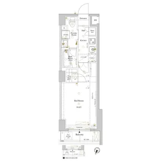 ルクレ高円寺アジールコート【4階】の間取り