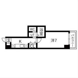 大阪府大阪市西区本田3【マンション】の間取り