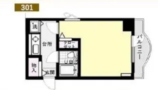 Queens Academia【3階】の間取り