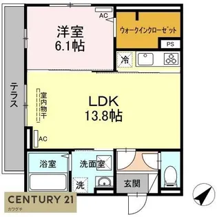 クレストヒルズ A棟【1階】の間取り