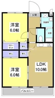 マンション紫雲E棟【3階】の間取り