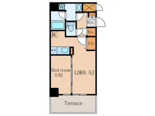 The Fort Residences【1階】の間取り