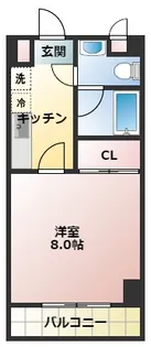 ヴィヴァーチェ日吉【4階】の間取り