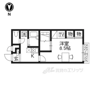 レオパレスヴィラージュロータス【1階】の間取り