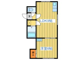 オ-チャ-ドプラザ【2階】の間取り