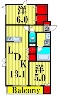 Bonheur de Chien Kitaayase【3階】の間取り