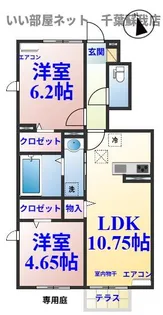 ハーモニアス浜野【2階】の間取り