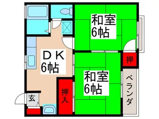 サンハイツM-1【2階】の間取り
