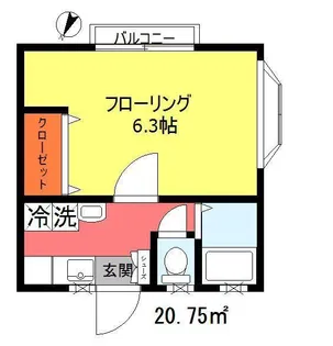 プルミエール【2階】の間取り