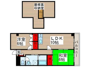 グリーンヒル八ヶ崎【3階】の間取り