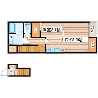 リエールI【2階】の間取り