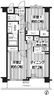 パルクヴェール【3階】の間取り
