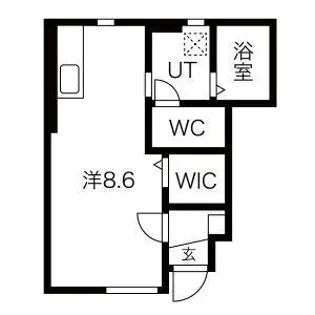 ル・メイユール東宮野目A棟【1階】の間取り