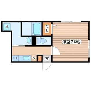 グランシャンテ南鍛冶町【1階】の間取り