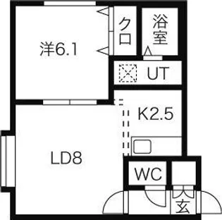アルトプエンテ【1階】の間取り