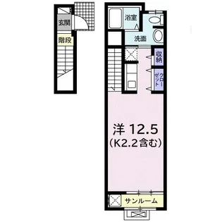 フラワープラネット【2階】の間取り