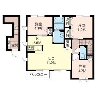コートルミエールC【2階】の間取り