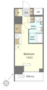 スパシエウインド横浜【9階】の間取り