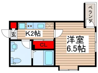 ラパン大久保【2階】の間取り