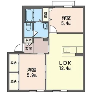 コーラルガーデンK【1階】の間取り