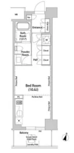 飯田橋ガーデンフラッツ【2階】の間取り