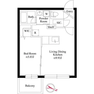 センティール札幌北【5階】の間取り