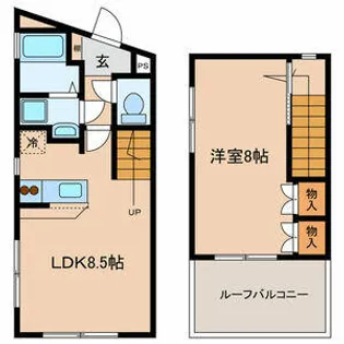 ハーブ小日向茗蹊館【2階】の間取り