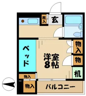 グリーンカーサ【2階】の間取り