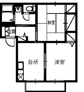 フォレスタ八木田 A【2階】の間取り