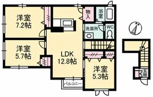 レジデンスK【2階】の間取り