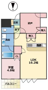スプランディッド上本町WEST【7階】の間取り
