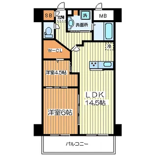 COCO MARINI【4階】の間取り