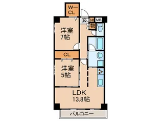 Plaisir Sakai【6階】の間取り