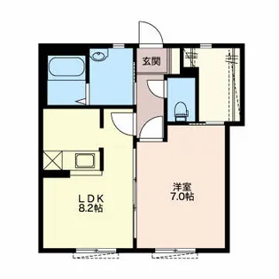 レインボウ【1階】の間取り