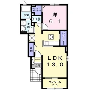 ブライト ノバII【1階】の間取り