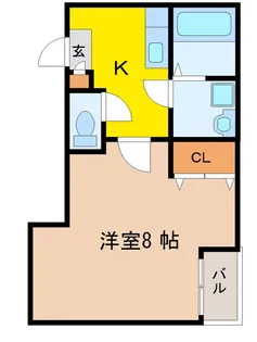 クレフラスト台原駅前【2階】の間取り