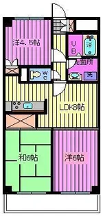 サンハイツ石田【4階】の間取り